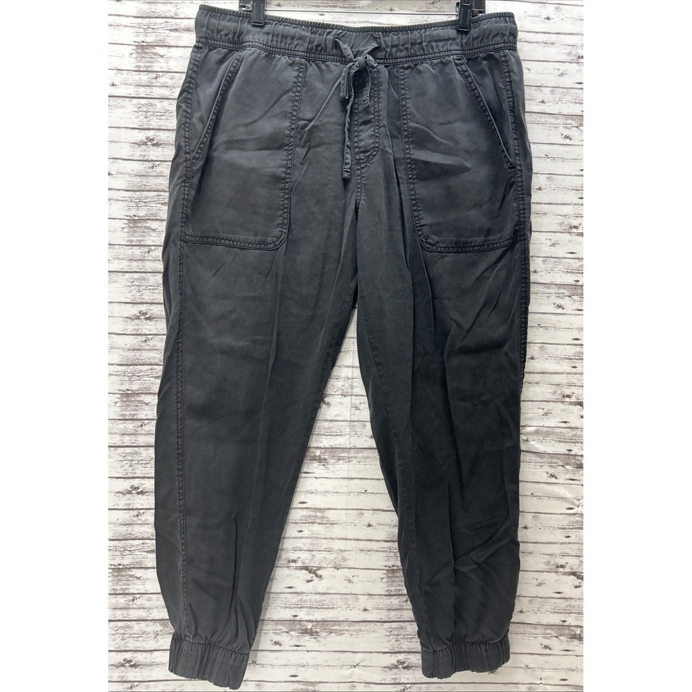 Orvis Women's Black Large Midweight Relaxed Fit Tencel Jogger Pants Pull-On